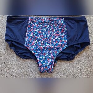 Draper James Lands End Floral Swim Bottoms Full Coverage Womens Size 18W